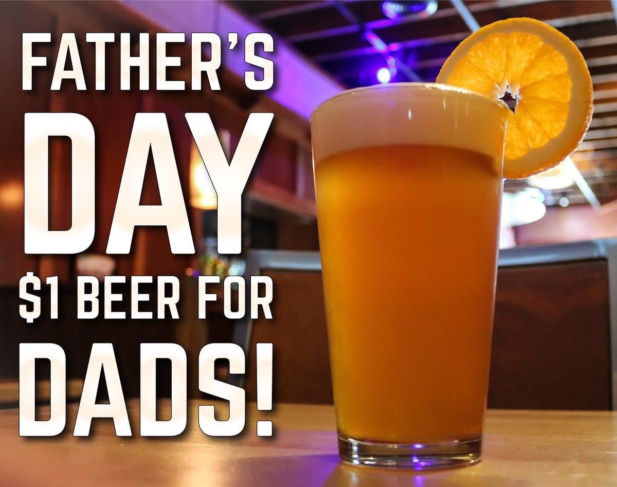 BaggerDaves's tweet photo. Join us this Father’s Day where Dads get $1 Craft Draft Beer with the purchase of an entree. Not valid with any other offers. Limit one per father (21 and over w/valid ID). Dine-in only. For hours and locations please visit https://t.co/9tnDS2QhKY 
#DAD #BEER https://t.co/n0FPtLhmaa