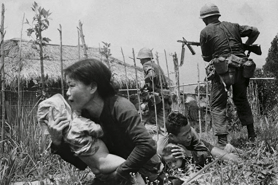 The same thing happened during the Vietnam War. There were strategic bombings of the civilian population ordered by the United States. The My Lai massacre is remembered for being one of the most violent: 500 people, many women and children, were killed by a US military unit.