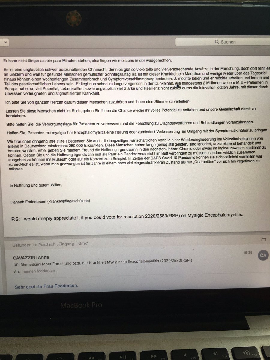 hannah112358's tweet image. #solvemecfs #millionsmissing #Europaparlament 2020/2580(RSP) #myalgischeenzephalomyelitis #research