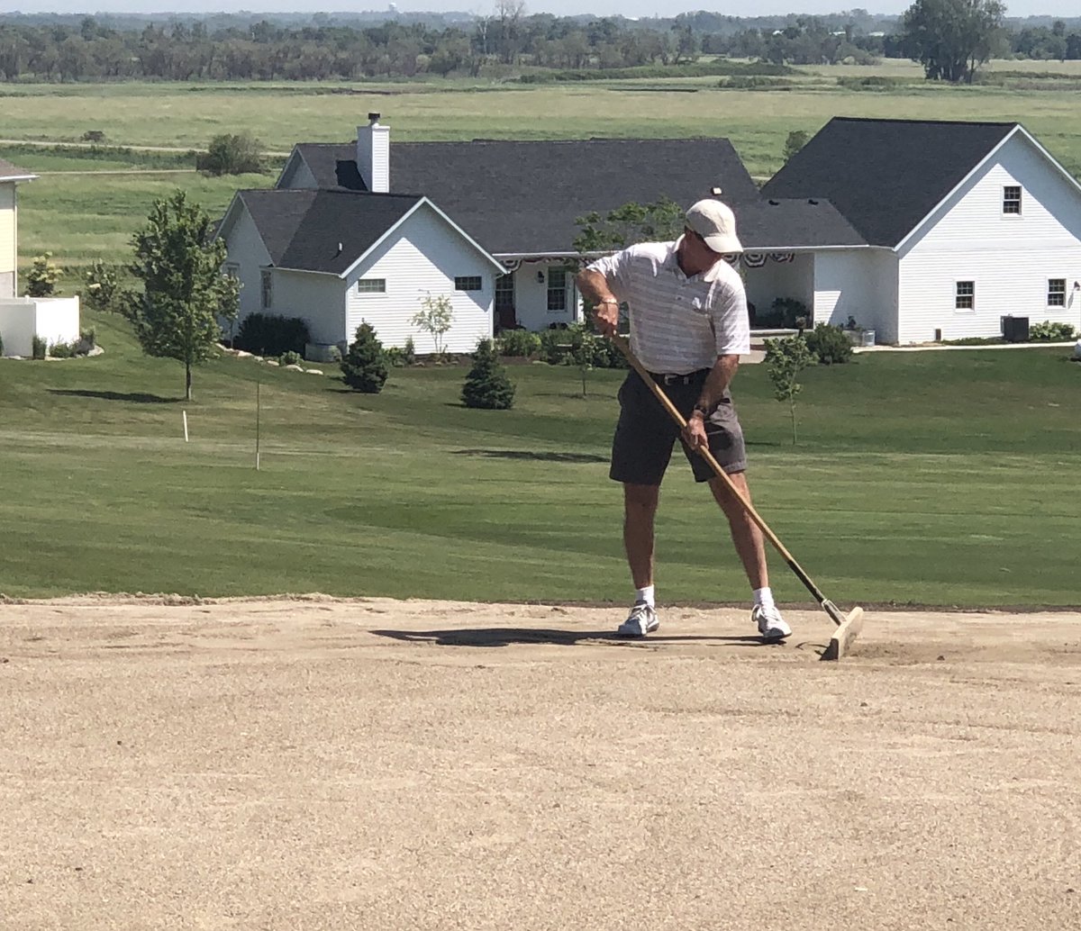 Shaping the second green at “the Patch” #oldschool