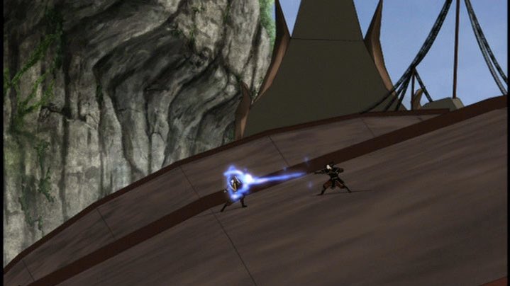 After learning the meaning of Firebending from the dragons, notice how Zuko is advancing on Azula, blocking her strikes and getting closer. He has finally caught up to Azula, even though he doesn't have her talent.