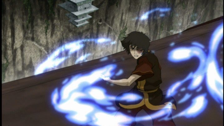 After learning the meaning of Firebending from the dragons, notice how Zuko is advancing on Azula, blocking her strikes and getting closer. He has finally caught up to Azula, even though he doesn't have her talent.