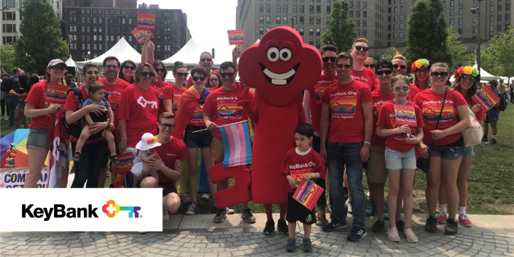 keybank's tweet photo. While PRIDE Month celebrations may not be in-person this year, we still affirm our collective identity, celebrate LGBTQ+ contributions to the community and celebrate the Supreme Court ruling of this landmark victory for LGBTQ+ equality.  🌈  #Pride2020 https://t.co/UMWf2X550c