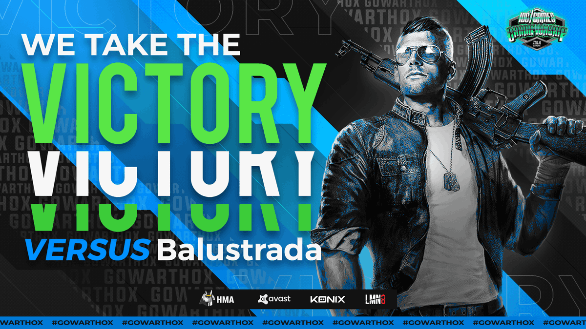 🥳Et c'est la victoire 2-0 pour @Warthox_Esport  vs Balustrada 🥳 

On se retrouve demain avec la Grande finale et la revanche contre <a href="/TeamWarriorsGG/">Warriors</a>  ! 

#GoWarthox 🔵⚫️