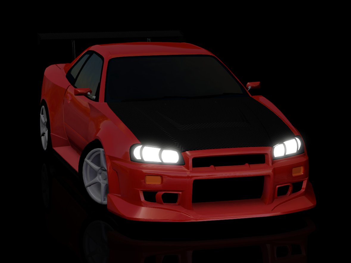 sixpenceRBX's tweet photo. Customization for the Nissan Skyline GT-R R34 is coming soon to #midnightracingtokyo https://t.co/xx1uHt3KNy