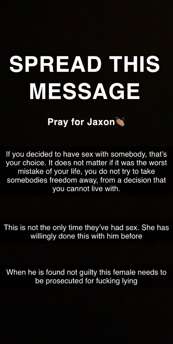 TreyReid23's tweet photo. #prayforjaxon #justiceforjaxon🖤         I will not let someone’s reputation become tarnished because another person cannot live with a decision. People are being so wicked to this young man with only half of a biased story. I love you brotha and I’ll always stand by your side. https://t.co/dtkoBufVGJ