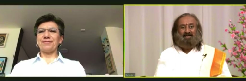 I appreciate the tremendous work done by <a href="/ClaudiaLopez/">Claudia López Hernández</a>, Mayor of Bogota, in containing the COVID-19 cases in a city with a population of 8 million. #WorldMeditates