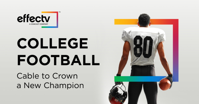 College football is expected to return this fall, and the road to crowning a champion runs through cable. Learn more about this audience and the matchups on cable, including the New Year's 6 and the National Championship Game. <a href="/effectv/">effectv</a> #EffectvEmp bit.ly/3ft1deo