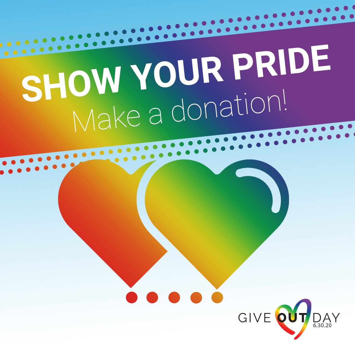 Give OUT Day begins right now! Thousands of LGBTQ people and allies will make gifts to the LGBTQ community today to show their pride. Will you join us and help us unlock additional prize money? It’s more important that we're together now than ever. mtyc.co/n7ig5g