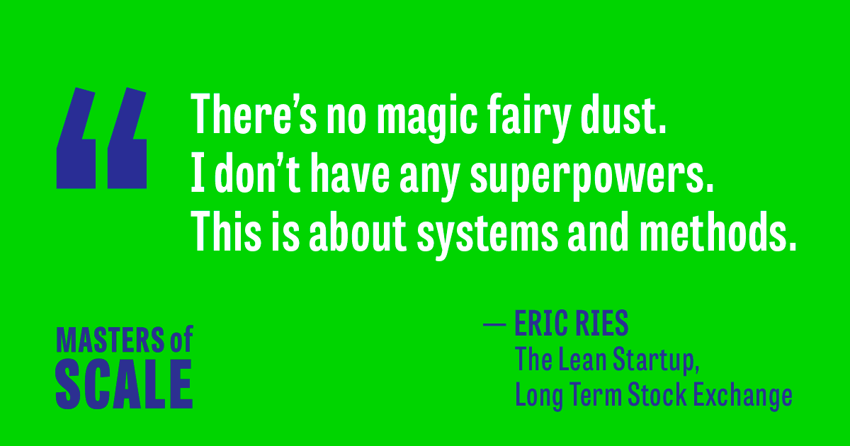 Every business is an experiment – and every experiment needs a scientific method. On the new @MastersofScale, I'm talking with <a href="/ericries/">Eric Ries</a> of <a href="/leanstartup/">Lean Startup Co.</a> and <a href="/ltse/">Long-Term Stock Exchange</a> about how to test, measure and learn: listen.mastersofscale.com/EricRiesRH