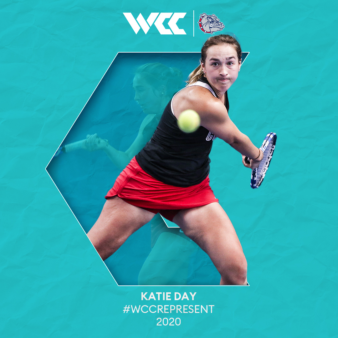 WCCsports's tweet photo. The 2020 #WCCRepresent Award goes to @katie__day for her exceptional courage, composure and leadership in the face of adversity. Read more about the @ZagWTennis student-athlete ⬇️

🗒https://t.co/m69pN8i8GR https://t.co/zPvufakQ9D