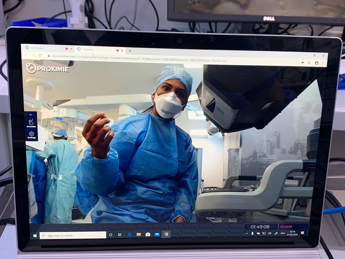 Proximie's tweet photo. Thank you @SkyNews for covering such an amazing story, featuring Mo and his life saving surgery. Power of connecting experts to save lives. Living the mission, daily. #proud #savinglives #surgery #workingfromhome #collaborativeperformance https://t.co/l2G5pKX2zX