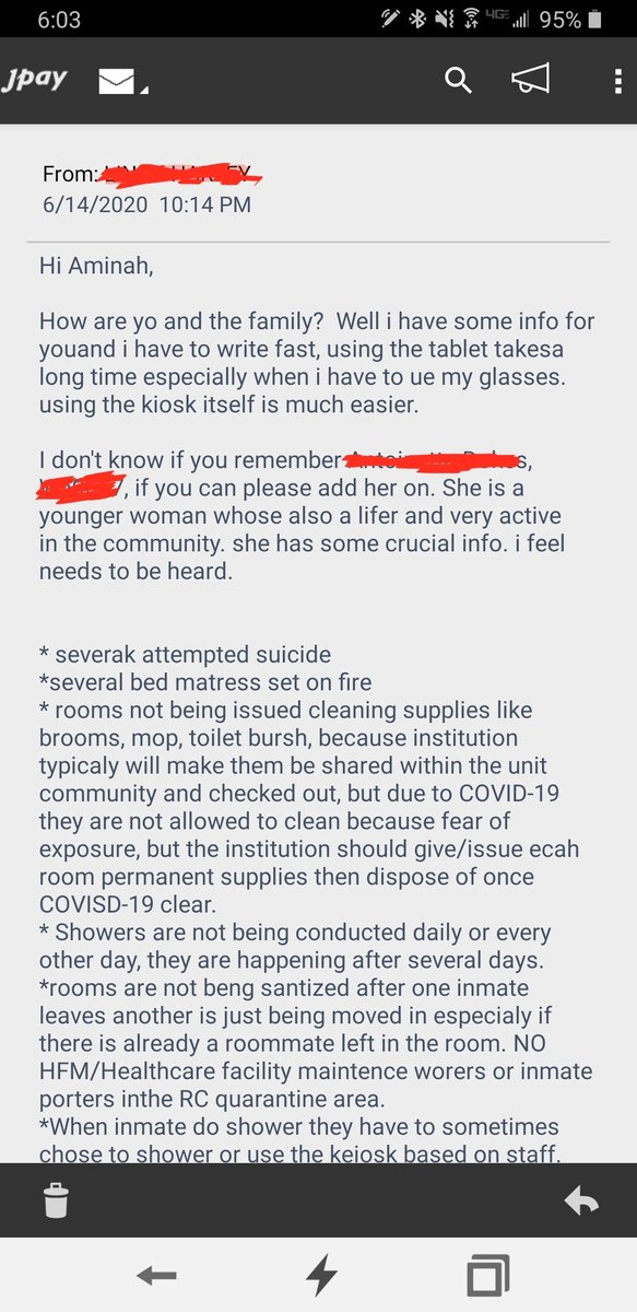 AminahElster's tweet image. #Covid_19 Inside CIW #SystemFailedUs #FIP