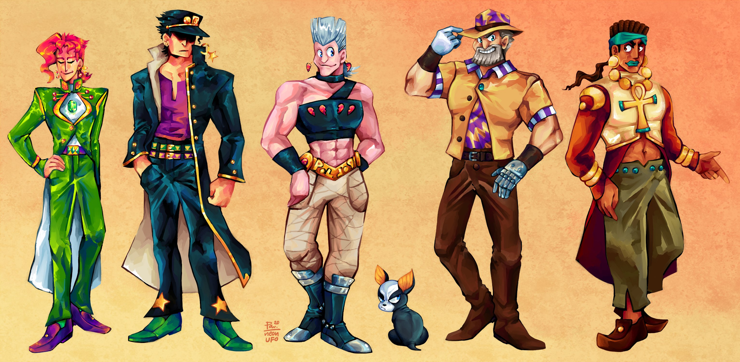 Fanart] Compiled all the Part 5 Stands from this week! I'm getting more  comfortable doing weirder poses! : r/StardustCrusaders