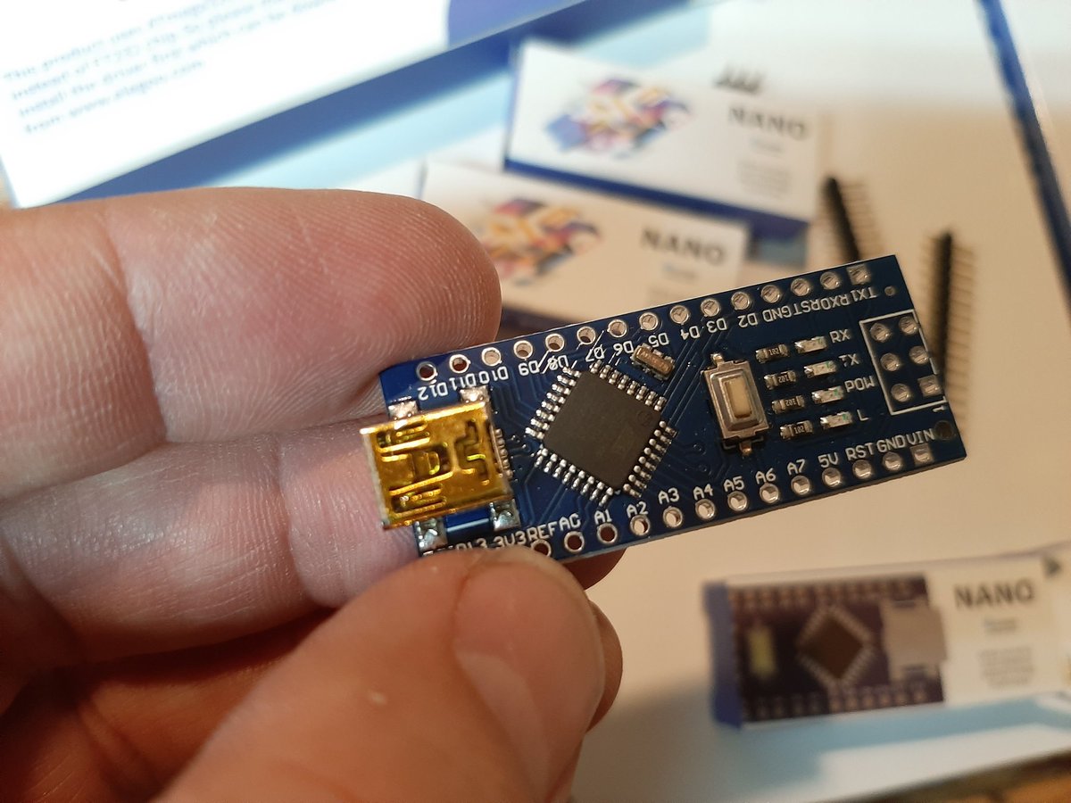 orion_5a's tweet photo. These little ELEGOO NANO's are adorable. Can't wait to make something with them! #Arduino #ConfedIMD https://t.co/AuJZlQEw7m