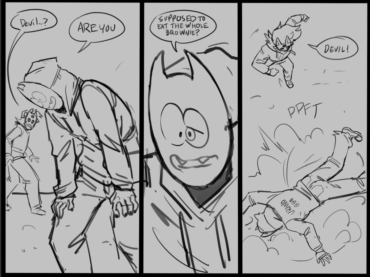 oc goofs and doodles with friends! @PHANTASMAGYRE @urano000 @beathells 