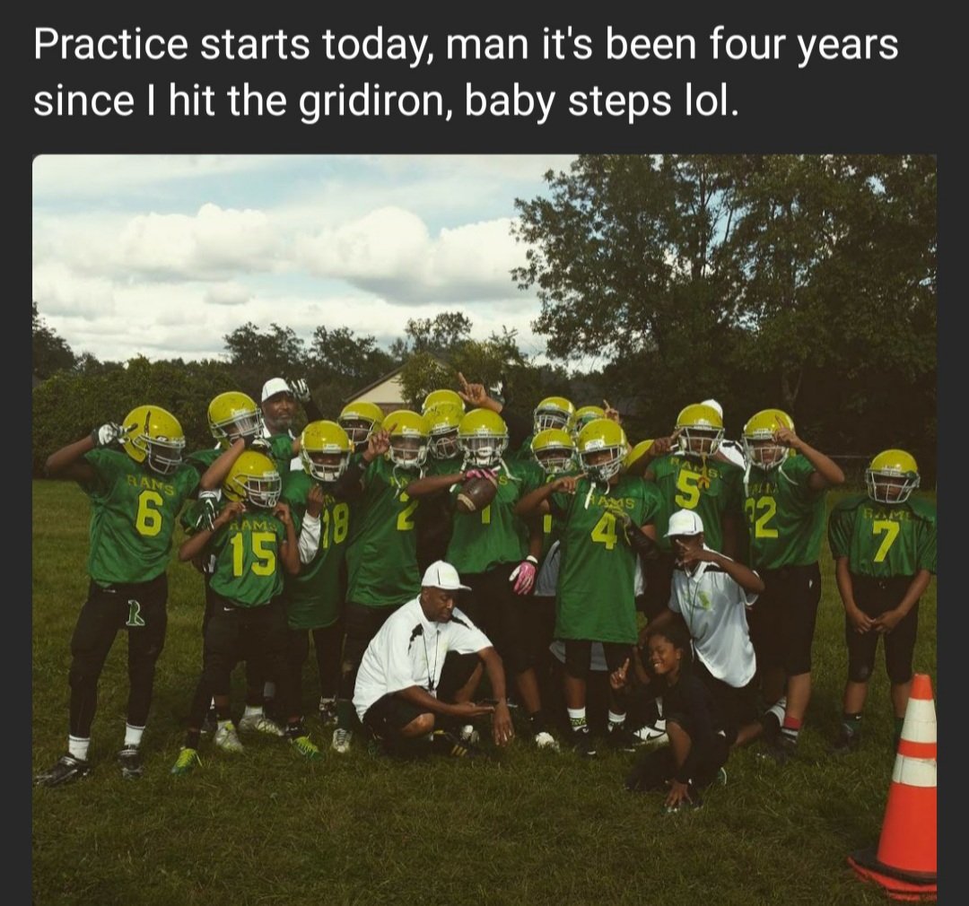 YaitesJames's tweet photo. Gotta ease my way back in lol. #RamSquad https://t.co/1hyosUpkbg