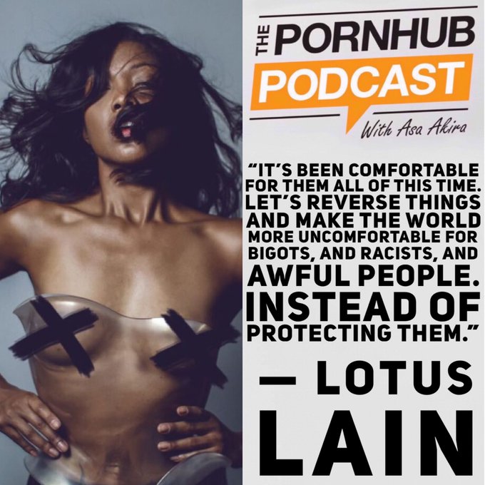 Newest episode of the @Pornhub podcast is out now!!! Mother/writer/pornstar/activist @itsLotusLain joins
