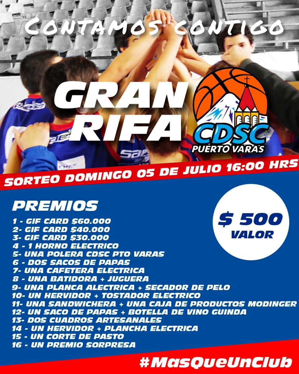 🏀Gran rifa CDSC PTO VARAS  🏀