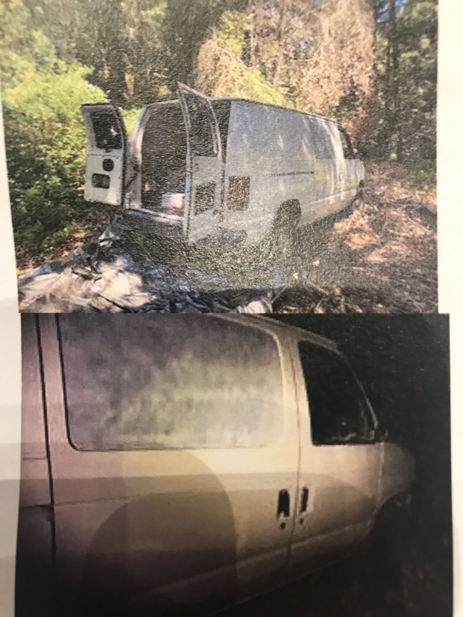 Photos of the white van from  #Oakland surveillance camera; and police photo of same van from Ben Lomond