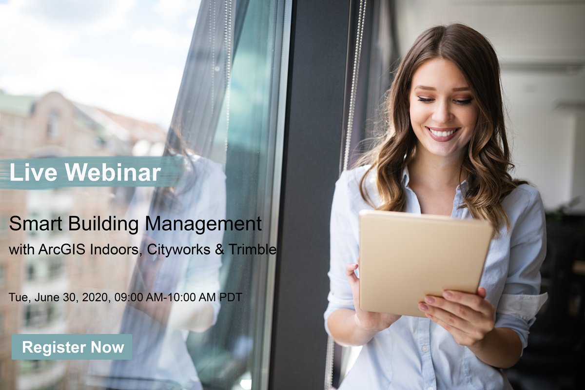 Smart building management has never been more important than it is now. Join us for our webinar with @Cityworks and  <a href="/Trimble/">Caty Trimble</a> to hear how #GIS can help your organization manage your facility and assets better. REGISTER HERE: ow.ly/Rrse50A9qZz 
#smartbuilding #indoorlocation