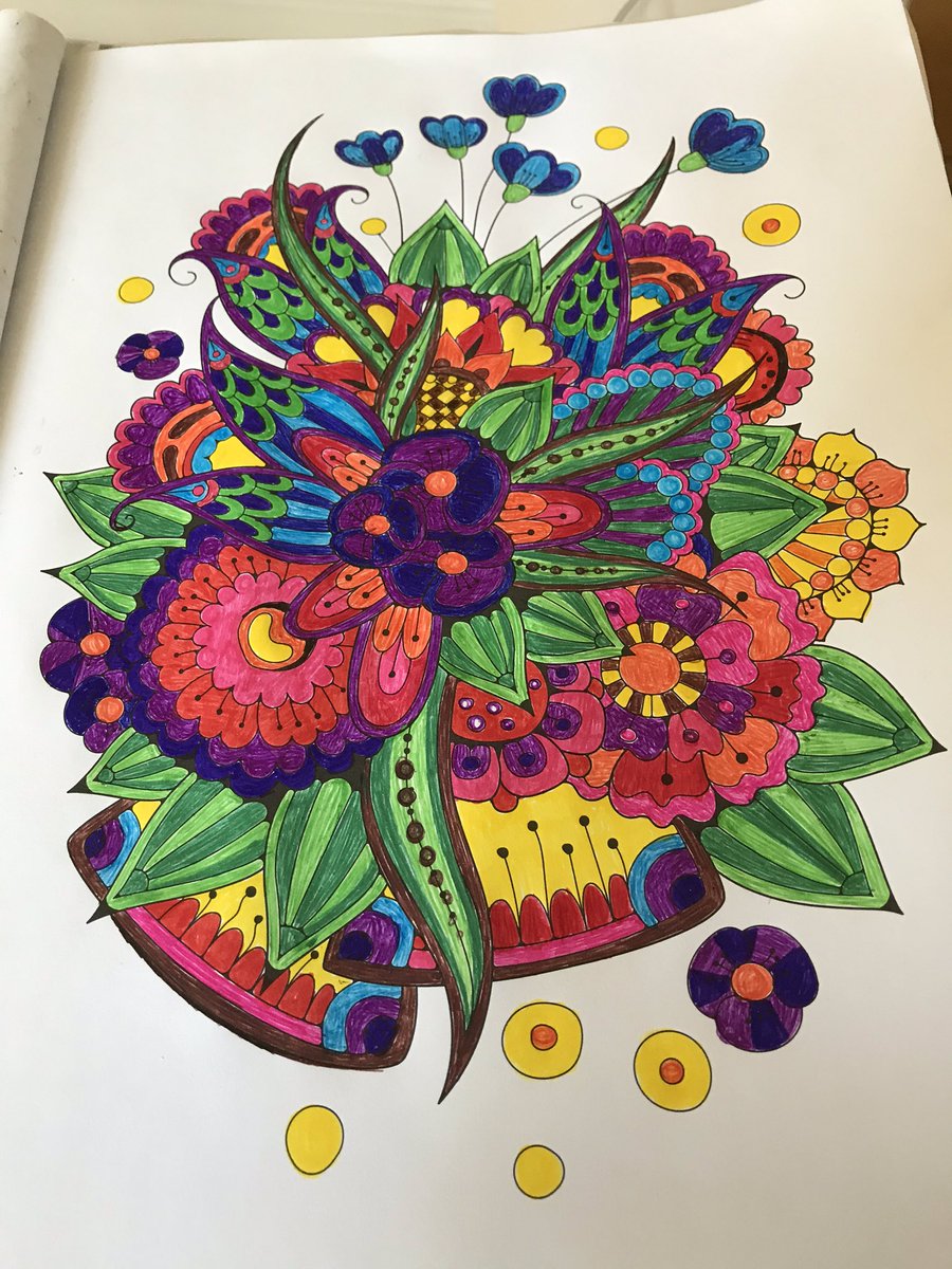 CottageCalm's tweet image. #flowers #stabilo #point88 #staedtler #triplusfineliner #Mindfulness #colour