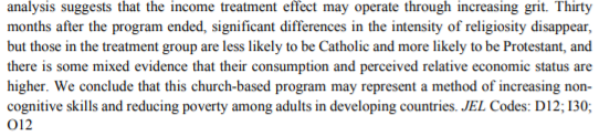 Even if ICM could and did remove religion from their program in the experimental groups, there's still the major ethical concern of what the data will be used to supportICM is certainly excited to see that their program (now supported by a study!) makes people more Protestant