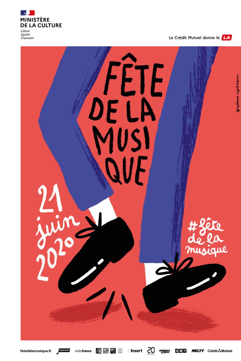 🖼 Nous sommes heureux de vous dévoiler l'affiche officielle de la <a href="/fetemusique/">Fête de la musique</a> ! Réalisée par le graphiste <a href="/Cyril_Dosnon/">Cyril</a>, ce dernier a choisi de représenter la danse pour incarner l'esprit festif et populaire de cet événement 💃🏽 bit.ly/2AJFznj