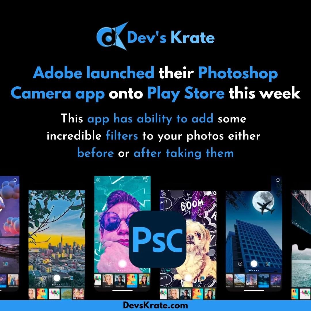 TechMobie's tweet photo. After long year of waiting this app finally came to playstore. π€©
Try this and share your results with #devskrate
we will repost the best ones
#photoshop #picsart #gcam #gcmamod #googlecamera #apple #appstore #playstore #android #adobe #adobeps #adobeillustrator #filters #arvr https://t.co/UJb8N7BKjl