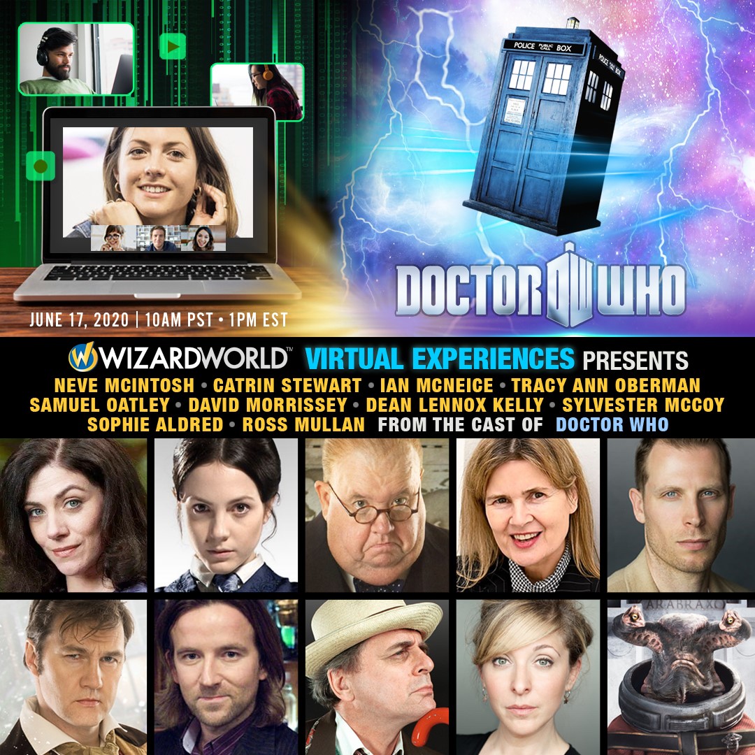 FANEXPOHQ's tweet photo. Live chats, Recorded Messages and Autos w/ @McIntoshNeve @catistewart @ianmcneice1950 @TracyAnnO @SamuelOatley @davemorrissey64 Dean Lennox Kelly Sylvester McCoy Sophie Aldred &amp; @rossmullan still available!

🎟️https://t.co/2BOc0Wokyy June 17 2020 #DrWhoVirtualExperiences #DrWho https://t.co/D6rrqUea49