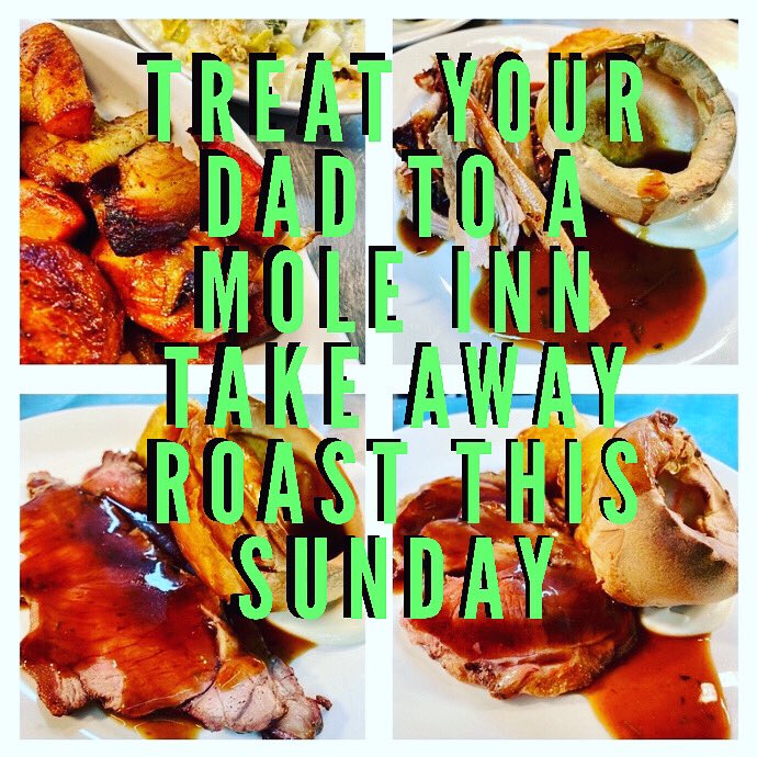 Treat your Dad’s with a Delicious Mole Inn Take Away for more details visit themoleinn.com