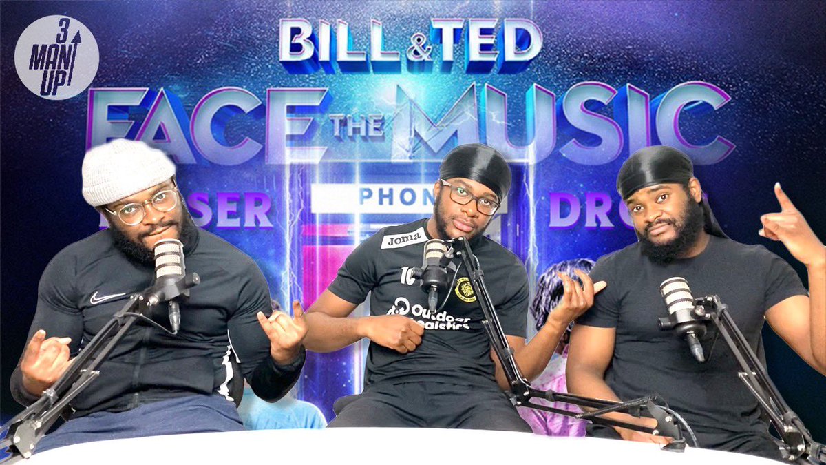 3ManUp_'s tweet photo. Check out our new video! 3ManUp react to the new movie Bill &amp; Ted starring Keanu Reeves 🔥🎸https://t.co/dsaLPGOHgn #BillandTed3 #BillandTedDay #BillandTedFaceTheMusic #billandted #KeanuReeves https://t.co/vqz2QCZ4ZH