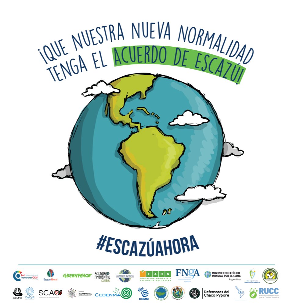 El acuerdo de Escazú ayudará a un verdadero sistema de garantías y obligaciones interdependientes, que aplicadas de manera integral y equilibrada, proponen al fortalecimiento de la democracia ambiental. 
#MartesxEscazú  #EscazúAhora!