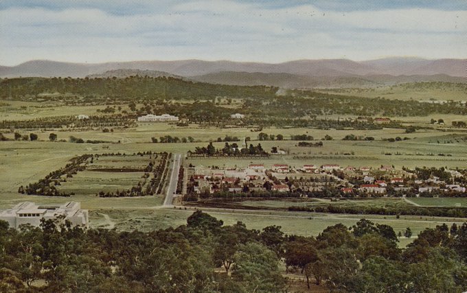 Uzivatel Canberra Insider Na Twitteru 1930s Postcard Of Canberra Including The Incomplete Australian War Memorial
