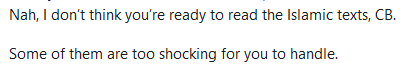 In both instances, there's also another technique in use: both times they lay the blame for why the conversation cannot continue on the other person.