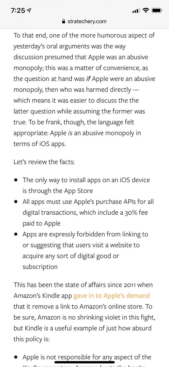 Ben Thompson On Twitter Welcome Basecamp To The Actually Apple S App Store Is By Far The Biggest Antitrust Problem In Tech Coalition It Has Been An At Times Lonely 7 Years But All
