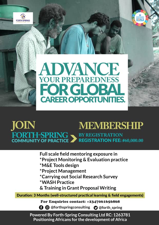 forth_spring's tweet image. #Globalcareer #opportunities in Community of Practice.