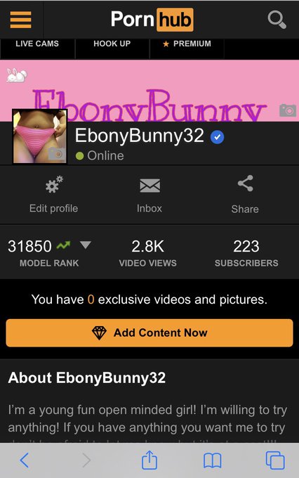 Just a week since I joined @Pornhub and I&rsquo;m loving it! Guys go watch, subscribe and like 🎊🎊 https://t<a class="tags" href="/tag/pornhub">@pornhub</a><a href="/tag/ebony"class="tags"><span>#ebony</span></a><a href="/tag/porn"class="tags"><span>#porn</span></a><a href="/tag/wet"class="tags"><span>#wet</span></a><a href="/tag/bbw"class="tags"><span>#bbw</span></a><a href="/tag/horny"class="tags"><span>#horny</span></a><a href="/tag/pornhub"class="tags"><span>#pornhub</span></a><a href="/tag/freaky"class="tags"><span>#freaky</span></a>