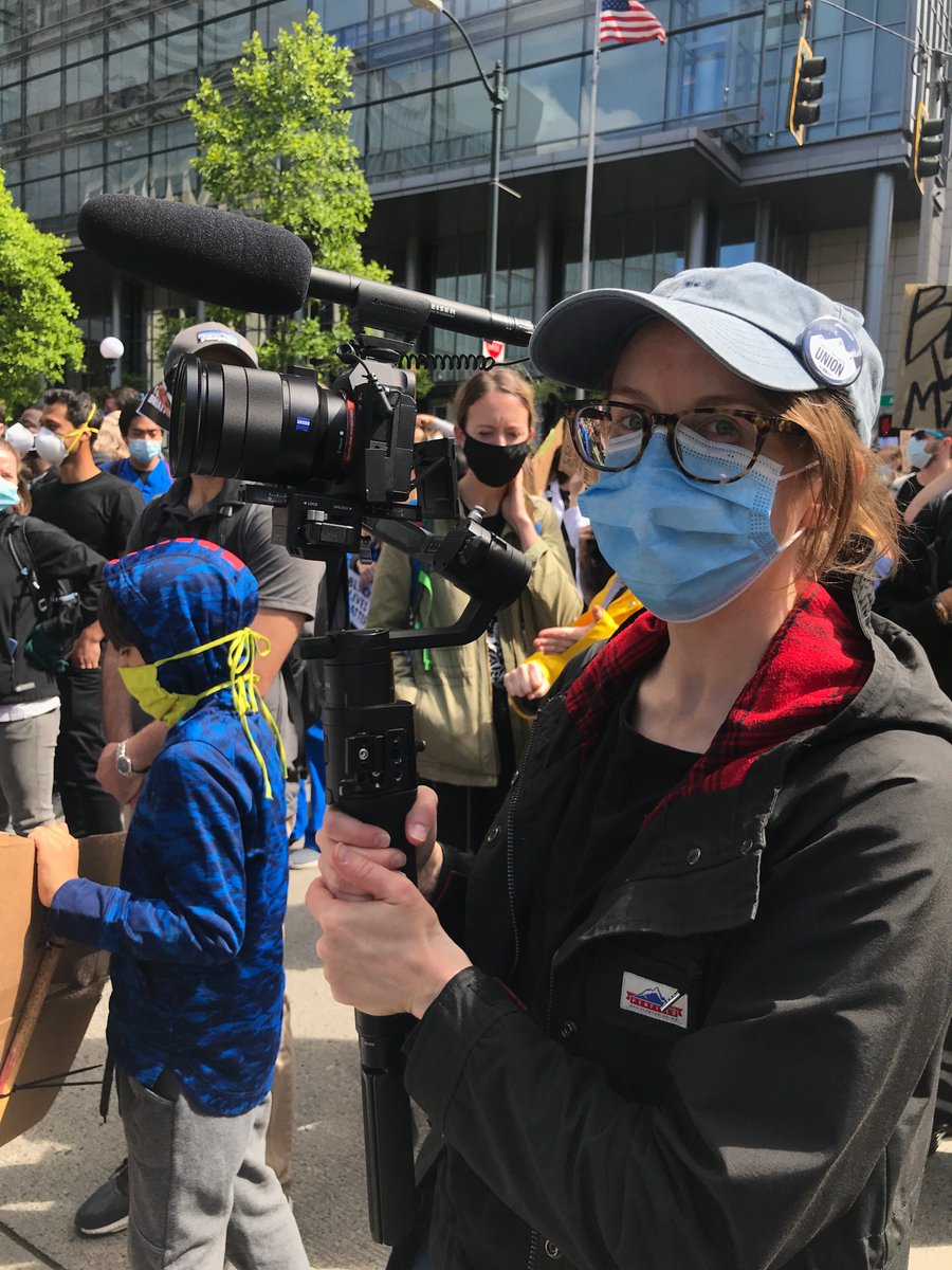 And because I didn't post enough pictures of  @CorinneChin & me filming while working, here's more pictures of us working recently and in the before-times.