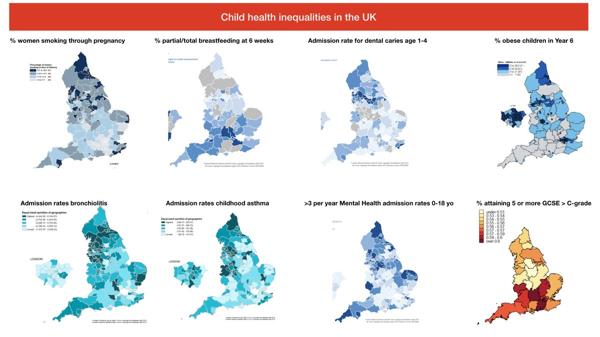 And whatever inequality you look at, the UK map is the same: what we see in our respiratory clinics is the restricted opportunity to be healthy. The North is hit hard by inequalities in childhood