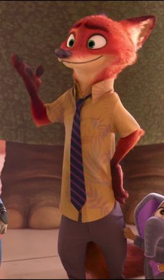 Taehyung as Nick Wilde from Zootopia -- a thread