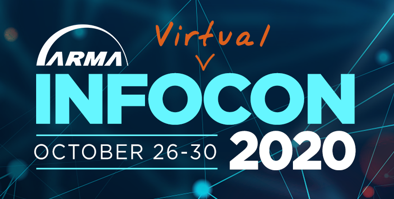 ARMA_INT's tweet photo. ARMA International’s InfoCon 2020 is going virtual! InfoCon 2020 will convert to a virtual InfoCon Global Conference, held the week of October 26. Visit our website for more details. https://t.co/22UxF1P1t0 https://t.co/ZdD3ZqriIv