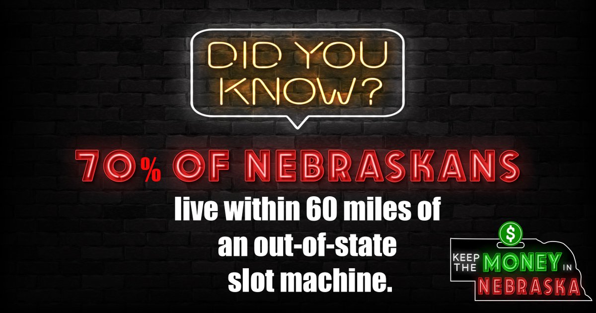 Nebraska is surrounded by states with casinos...and we are spending millions in them.  Sign the petition to get Casino Gaming on the ballot this November. #KeepTheMoneyInNebraska