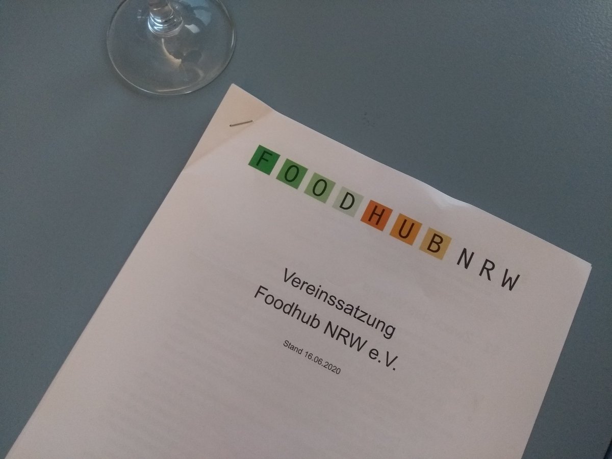 Juchhu, wir sind jetzt offiziell ein Verein! Schöner, größer, besser, weiter für mehr Innovation in der #Ernährungswirtschaft in #NRW! #Ideenschaffen #startupNRW