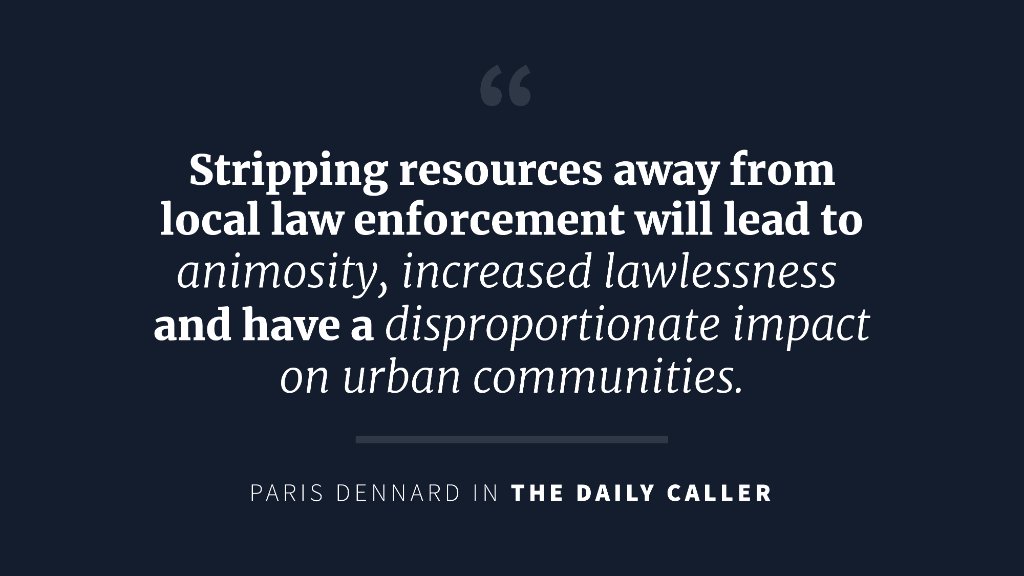 WhiteHouse45's tweet image. "This radical movement of defunding the police will not result in the systematic change many of the honest, concerned and passionate Americans have been peacefully protesting for," Paris Dennard writes.

West Wing Reads: 45.wh.gov/qPpLTE