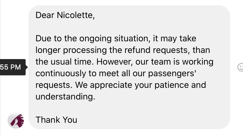 nibc281's tweet photo. @qrsupport Replied. I hope for an update with a DAY I will be receiving my refund. 81 days and counting. 
Heres your facebook response today... after 81 days... https://t.co/bjBy0UvvbP