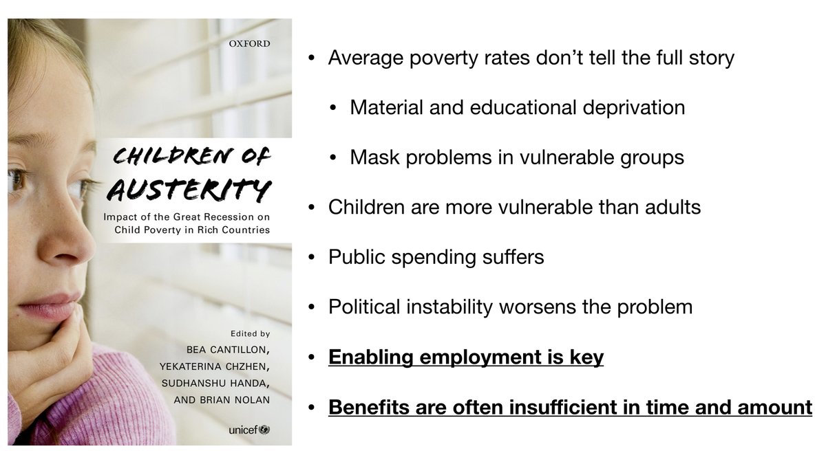 After the last recession,  @UNICEF did a piece of work learning about how children are the age group most vulnerable to poverty. The kinds of material losses are things like not being able to go on school trips and not having a birthday party. We often take things for granted...
