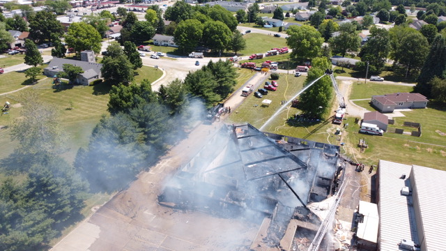 ClintonJournal's tweet image. Clinton's Assembly of God was destroyed by fire today. Photos courtesy of Adam Charron.