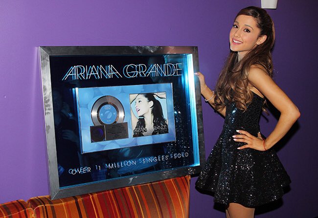 Yours Truly also debuted in the top 10 in several other countries, including Australia, the UK, Ireland, and the Netherlands. by april 2014, the album had sold over 500,000 copies in the United States, and later it became Grande's first platinum album.