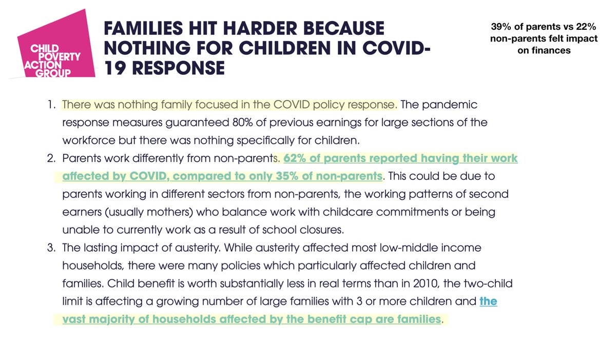 And families with children are hit teh most - as  @CPAGUK say - "There was nothing family focussed in the COVID policy response"As always children are an afterthought